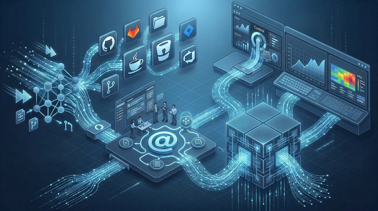 Forkline launch hero showing zero-setup readiness, managed execution, and review-first AI workflows